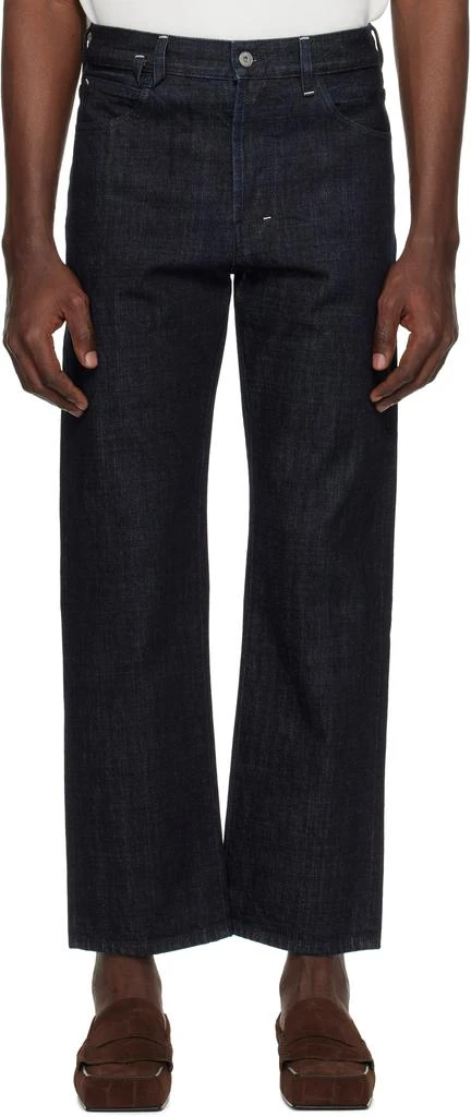 Jacquemus Navy La Croisière 'The Venice de-Nîmes' Jeans 1