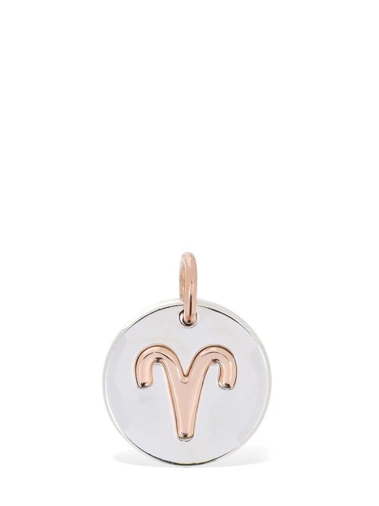 Dodo 9kt Rose Gold & Silver Aries Charm 1