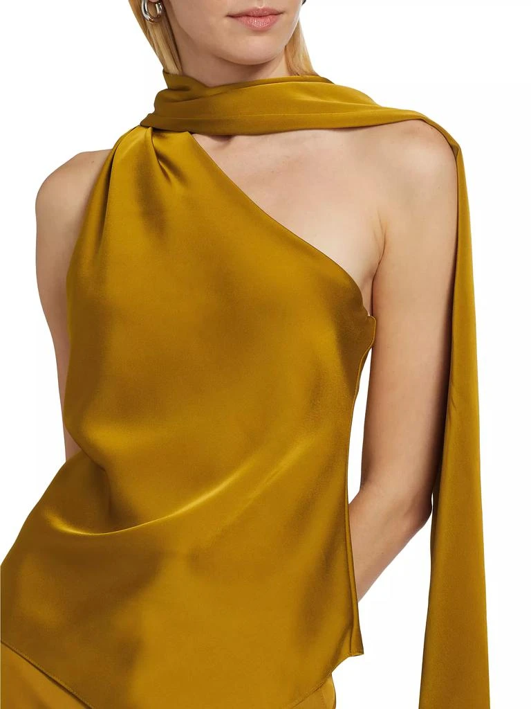 ET OCHS Isadora Sleeveless Asymmetric Satin Top 6