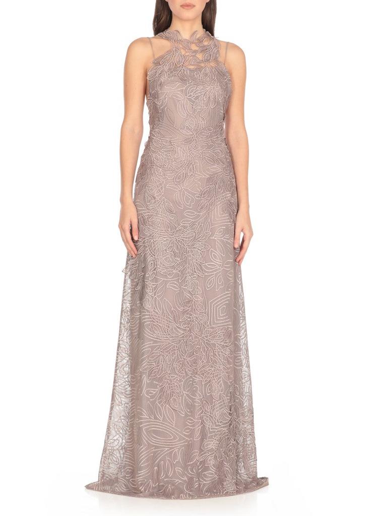 Alberta Ferretti Beige Lace Dress