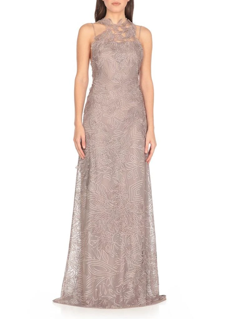 Alberta Ferretti Beige Lace Dress 2
