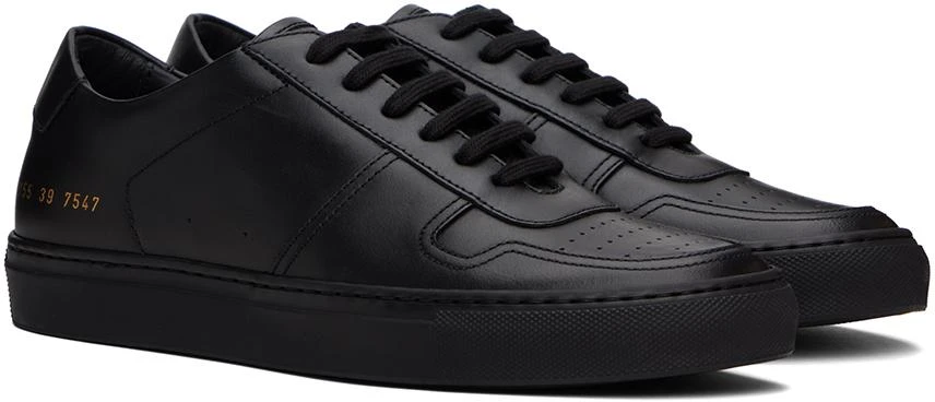 Common Projects Black BBall Low Sneakers 4