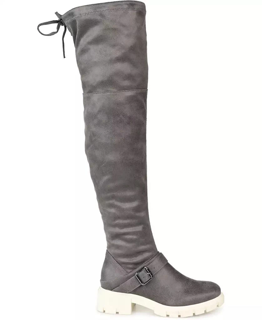 Journee Collection Women's Salisa Wide Calf Lug Sole Boots 2