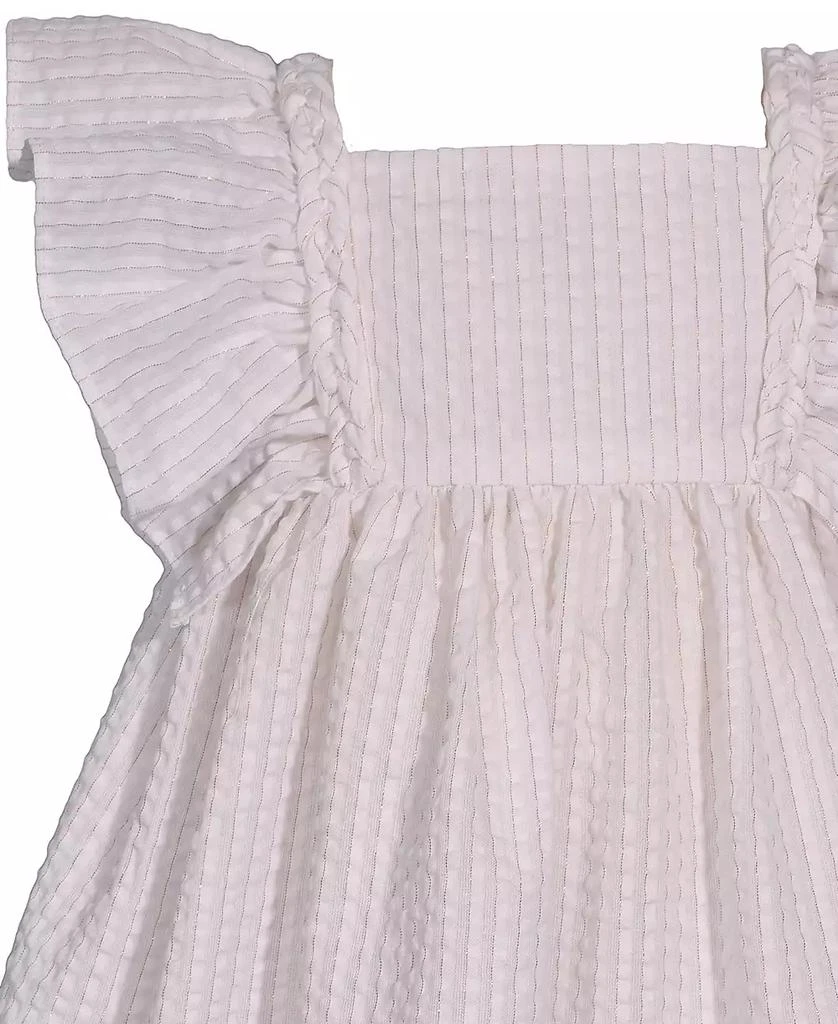 Bonnie Baby Baby Girls Flutter Sleeve Seersucker Dress 3