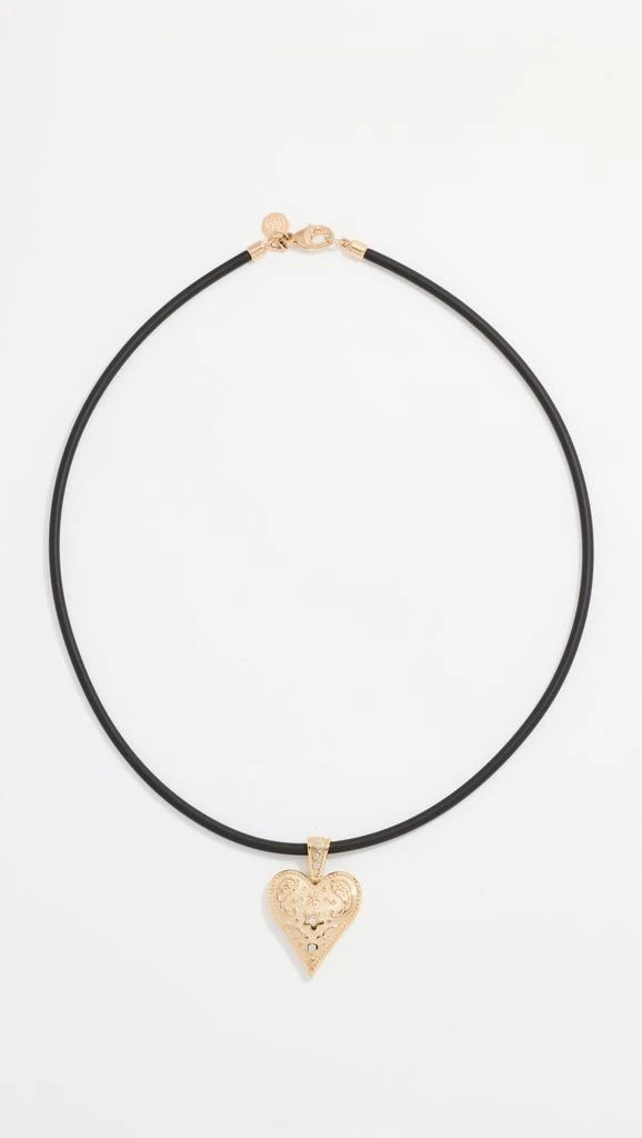 Marlo Laz Rubber Cord Necklace + Medium Southwestern Charm 1