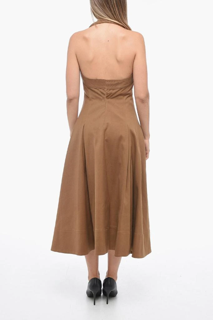 moon river dress brown Exclusive Brown Sleeveless Maxi Dress main image 1