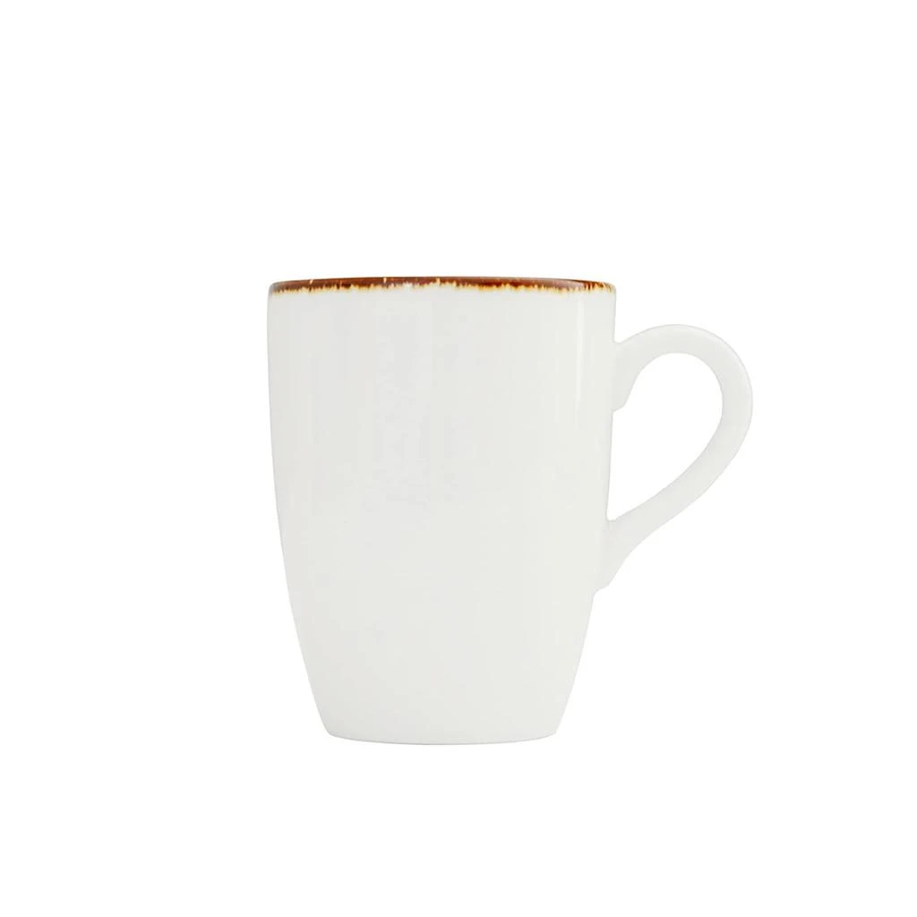 D&V Salt Tapered Mug, 12.75-Ounce, Set of 4, White
