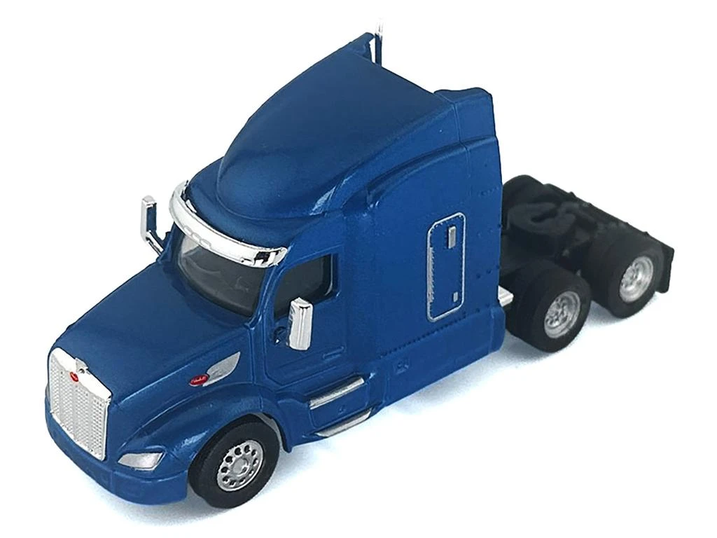 HO Logistics Replicas Peterbilt 579 Sleeper Cab Blue Metallic 1/87 (HO) Plastic Model Car by HO Logistics 2