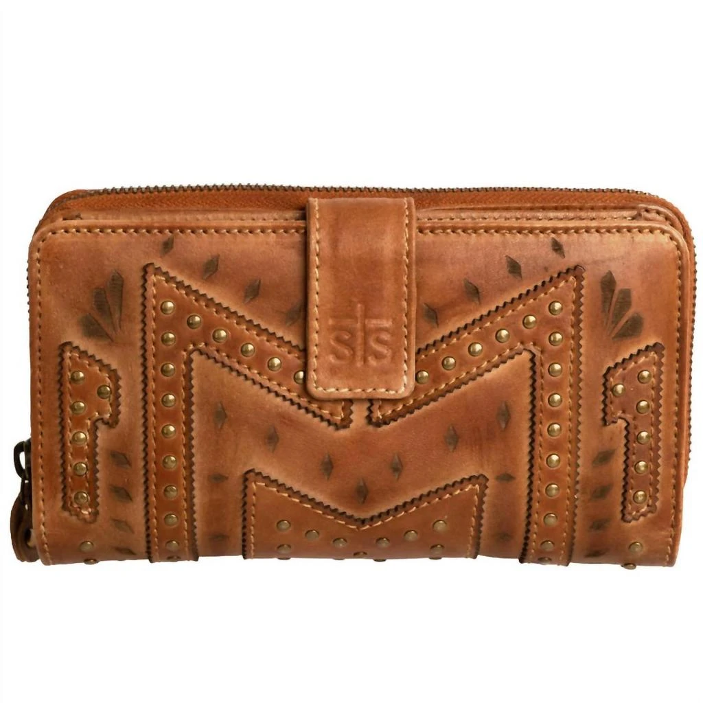 STS Ranchwear Women's Wayfarer Chelsea Wallet In Tan 1