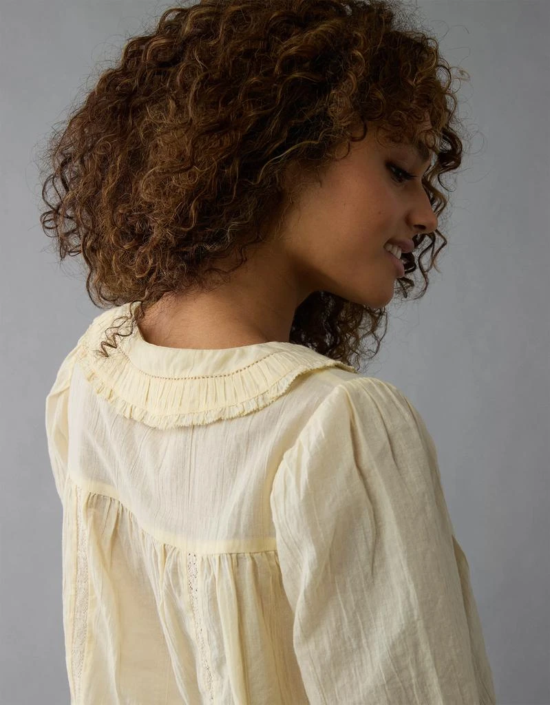 AE AE Collared Pintuck Blouse 2