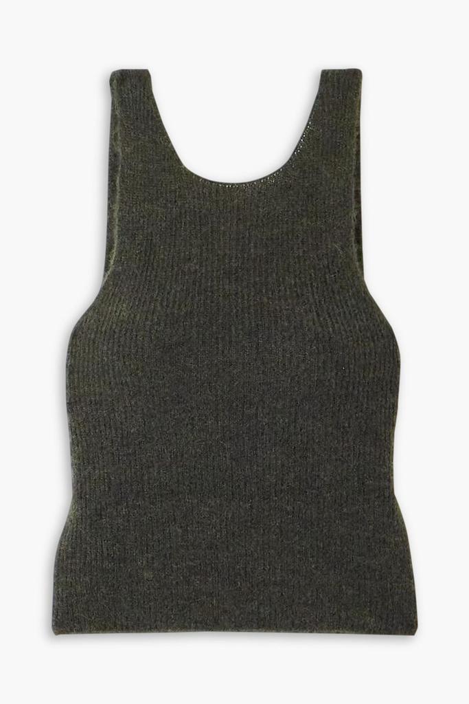 CORTANA Zakia ribbed alpaca, silk and wool-blend tank