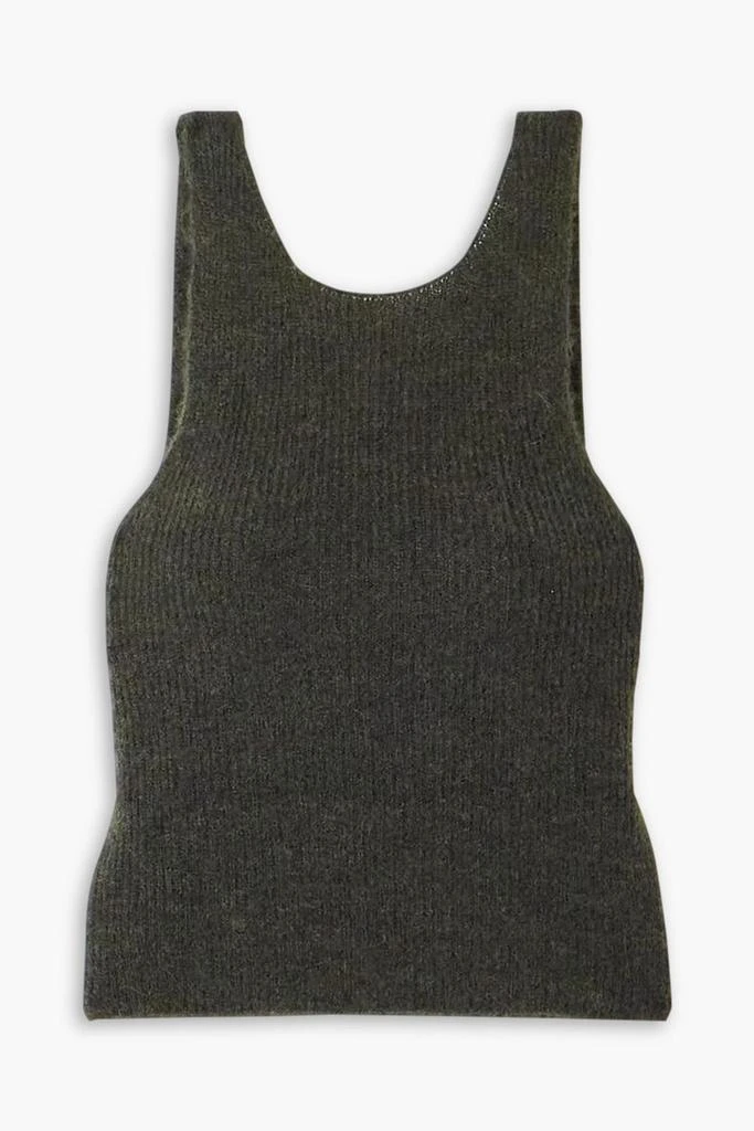 CORTANA Zakia ribbed alpaca, silk and wool-blend tank 1