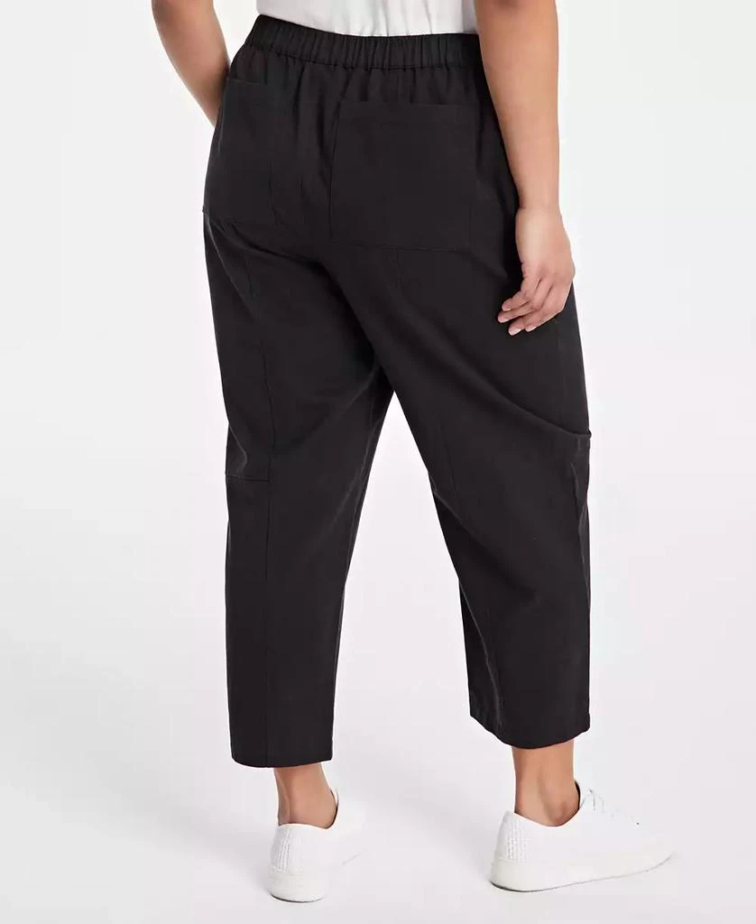 On 34th Trendy Plus Size Barrel-Leg Utility Pants, Exclusively at Macy's 2