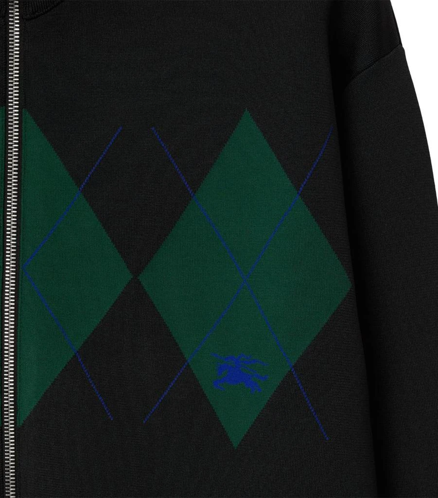 Burberry Knitted Argyle Track Jacket 5