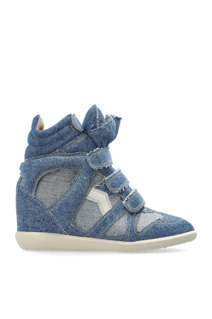 Isabel Marant Denim Bekett wedge shoes