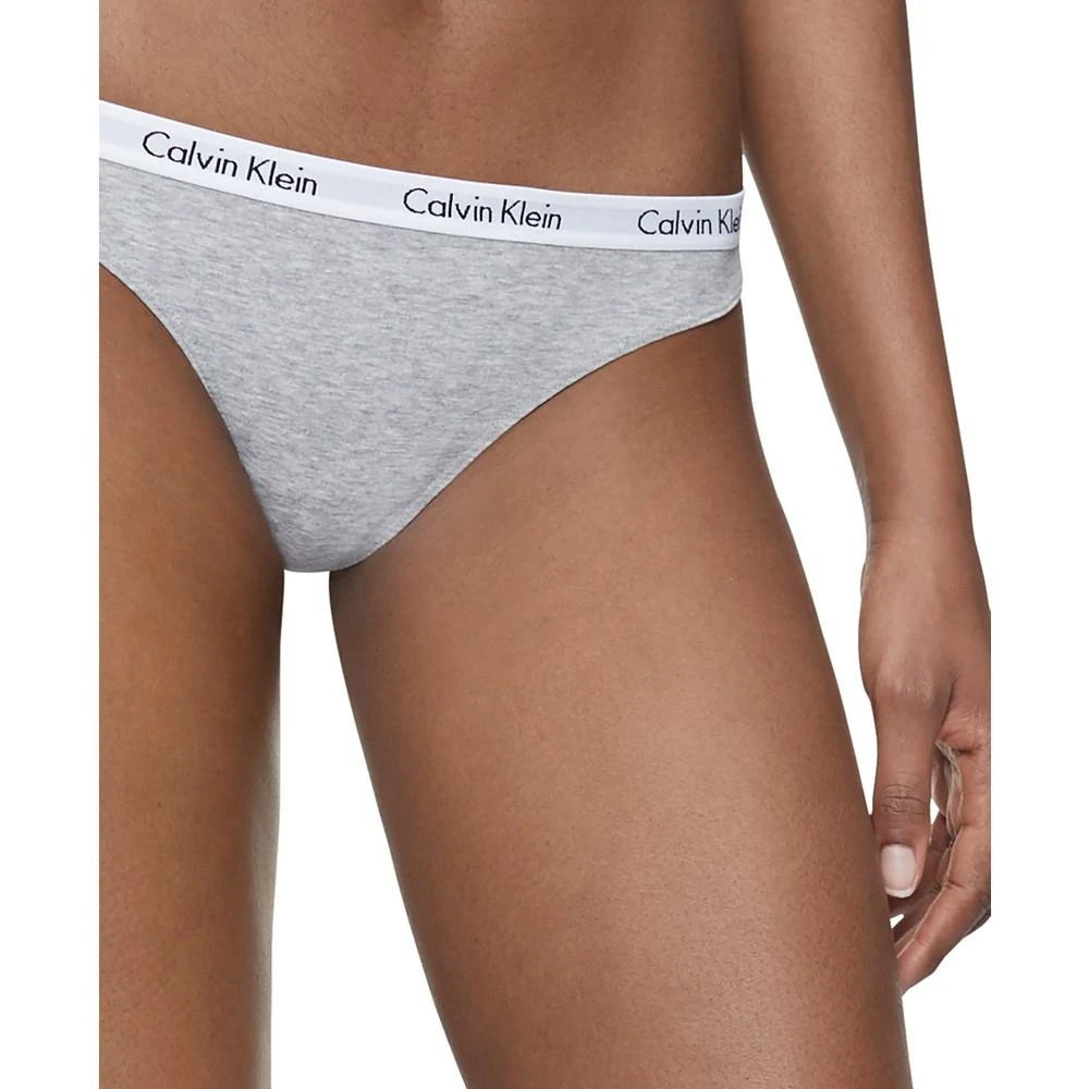 Calvin Klein Carousel Cotton 3-Pack Thong Underwear QD3587 4