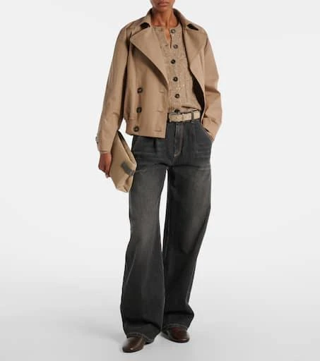 Brunello Cucinelli Essence Small suede clutch 5