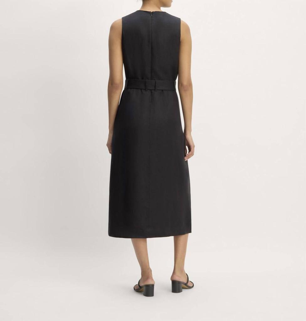Everlane Everlane - Linen Belted Midi Dress