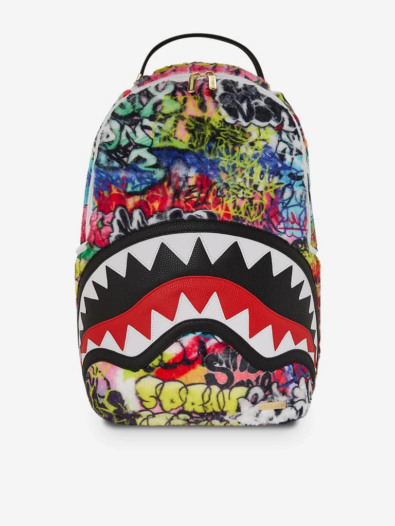 SprayGround Sprayground Kids Graffiti Fur DLXSF Backpack in Multicolour (45.72 cm) 1