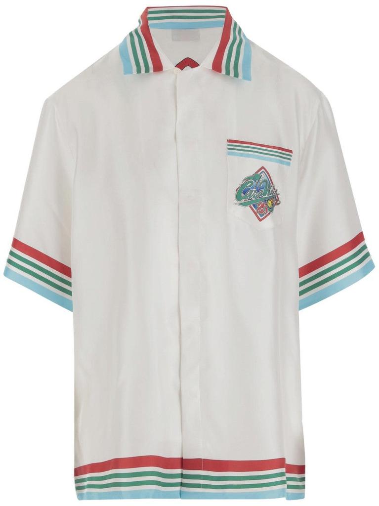 Casablanca Silk Shirt With Graphic Print