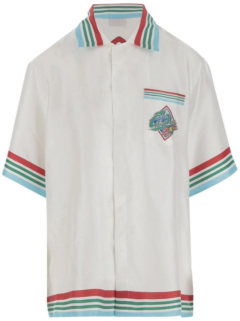 Casablanca Silk Shirt With Graphic Print 1