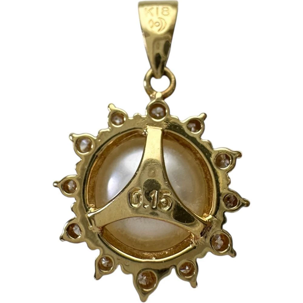 Tasaki TASAKI Akoya Pearl Diamond Au750 Pendant 5
