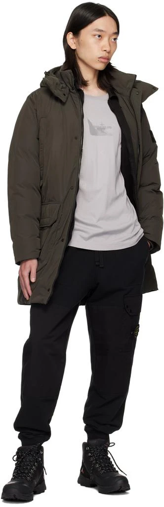 Stone Island Black Double Knee Sweatpants 5