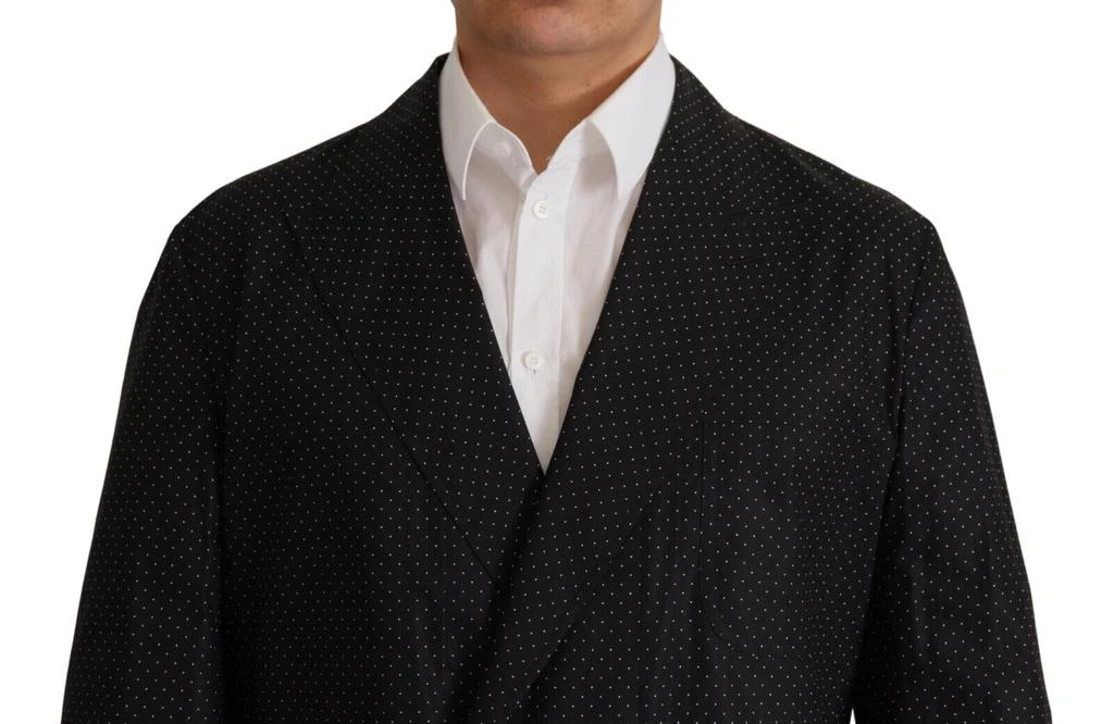 Dolce & Gabbana Dolce & Gabbana Black Polka Dotted Cotton Blazer Jacket 4