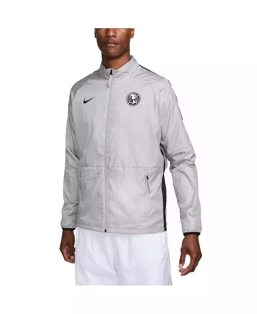 NIKE Men's Gray Club America Academy AWF Full-Zip Jacket 2