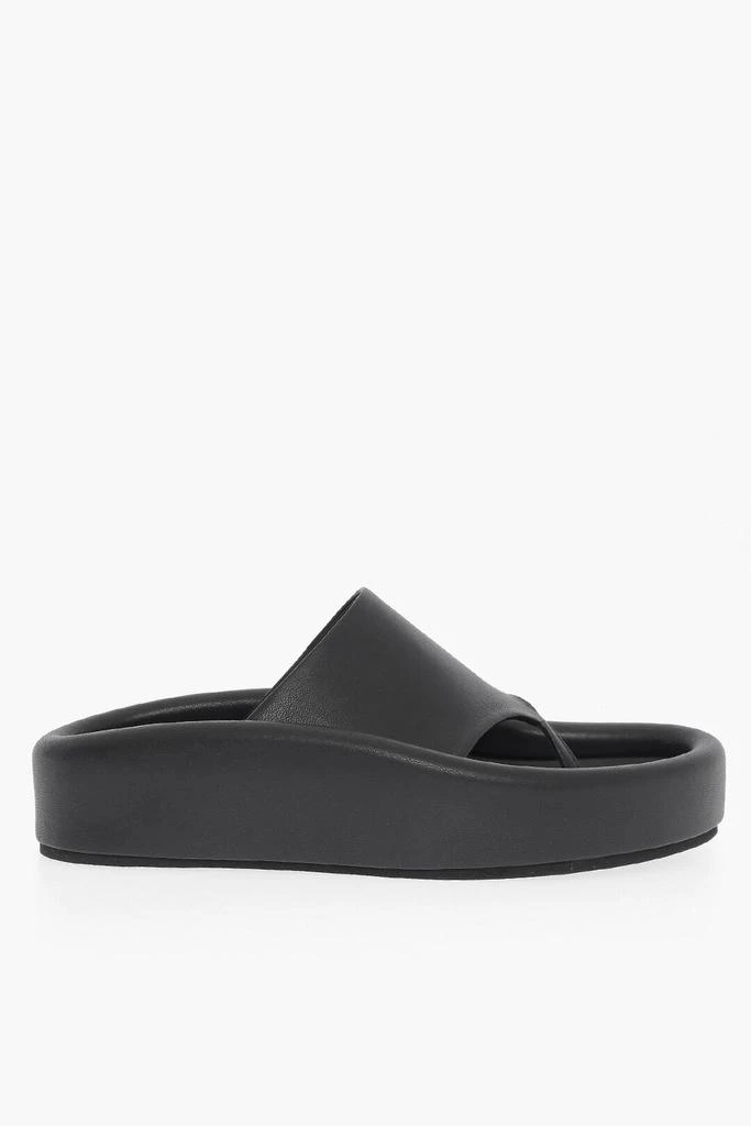 MAISON MARGIELA Maison Margiela MM6 Faux Leather Thong Sandals 3