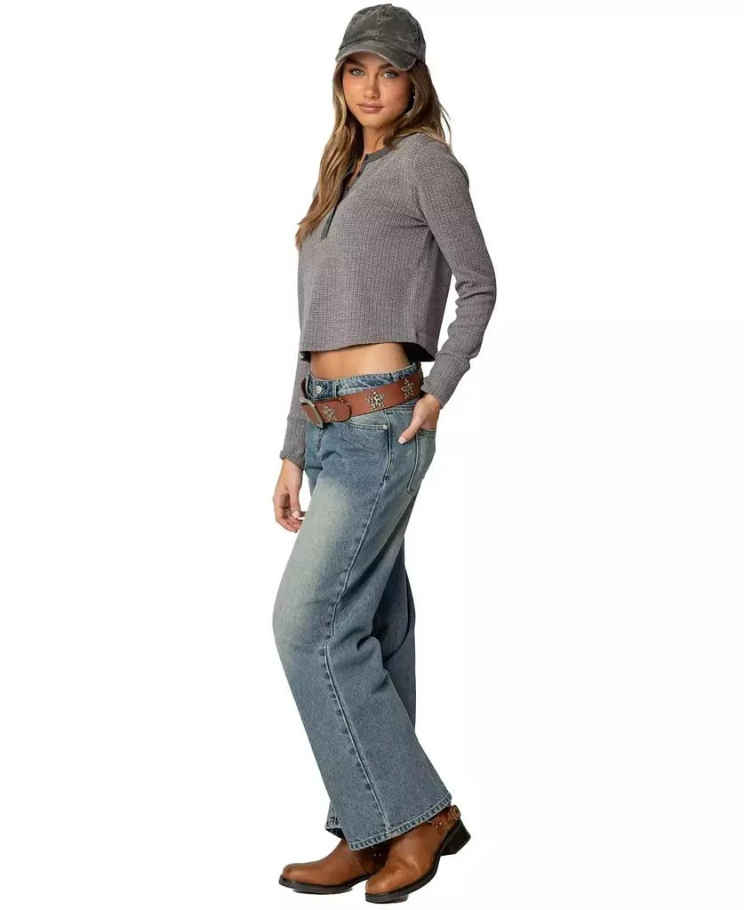 Edikted Women
s Ruth Henley Waffle Top 4