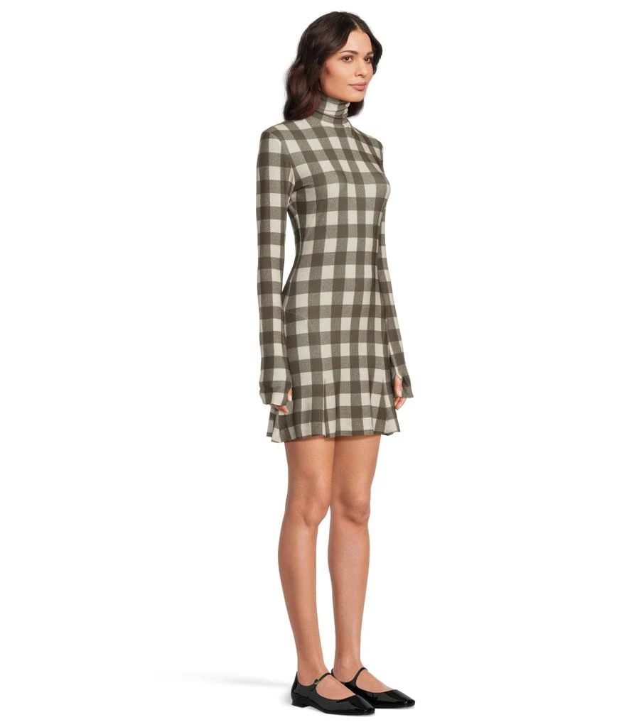 norma kamali lauren tie-neck ruffled stretch-mesh mini dress NORMA KAMALI Lauren tie-neck ruffled stretch-mesh mini dress