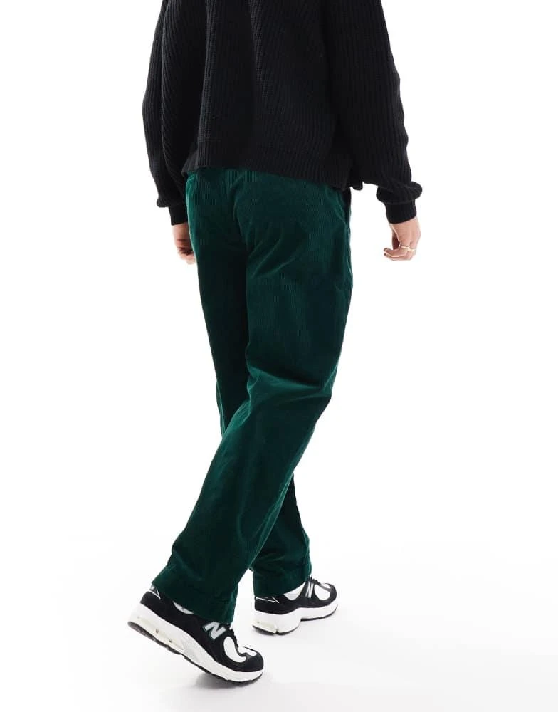 Ralph Lauren Polo Ralph Lauren Easy pleated straight cord trousers in dark green 3
