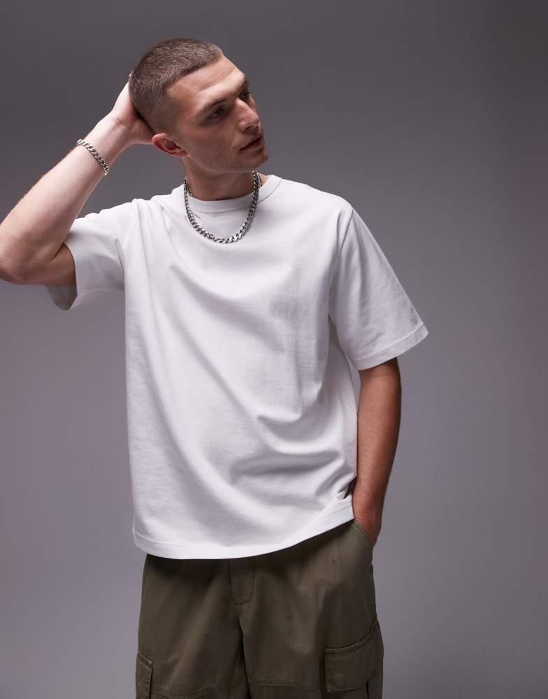 ARKET ARKET heavyweight jersey oversized t-shirt in white