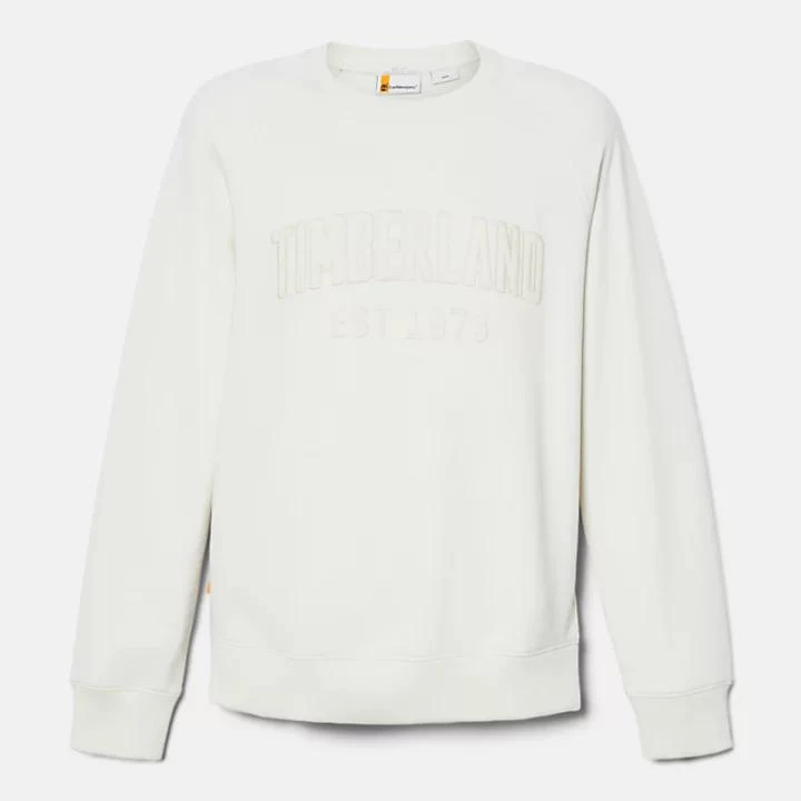Timberland Modern Wash Logo Sweatshirt for Men in White 6