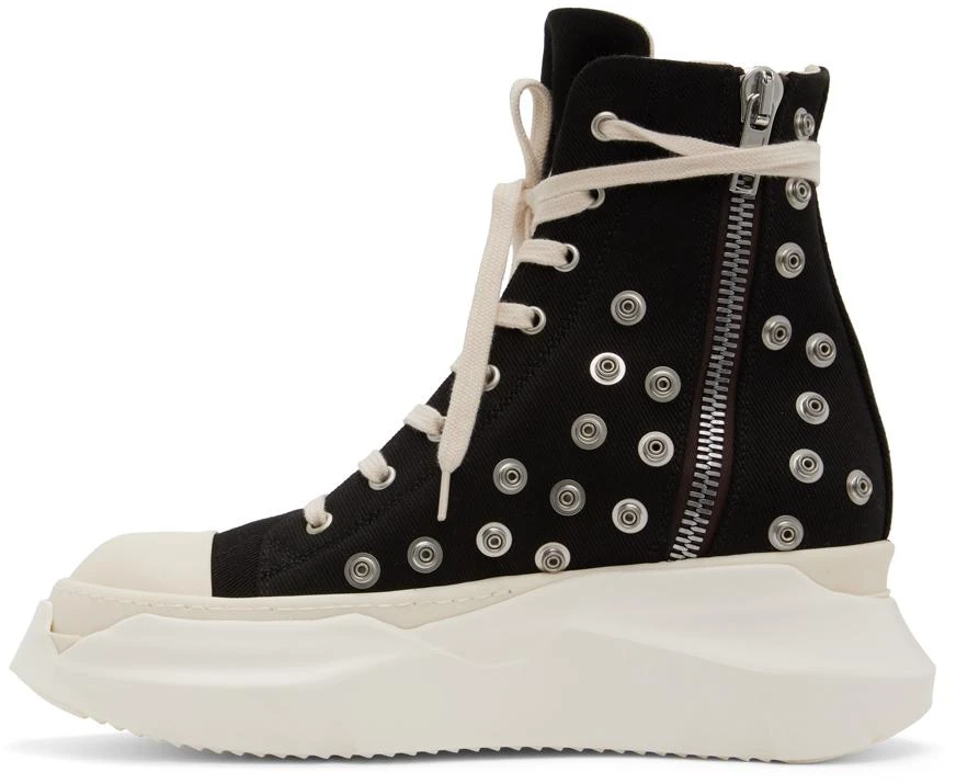 Rick Owens Black Abstract Sneakers 3