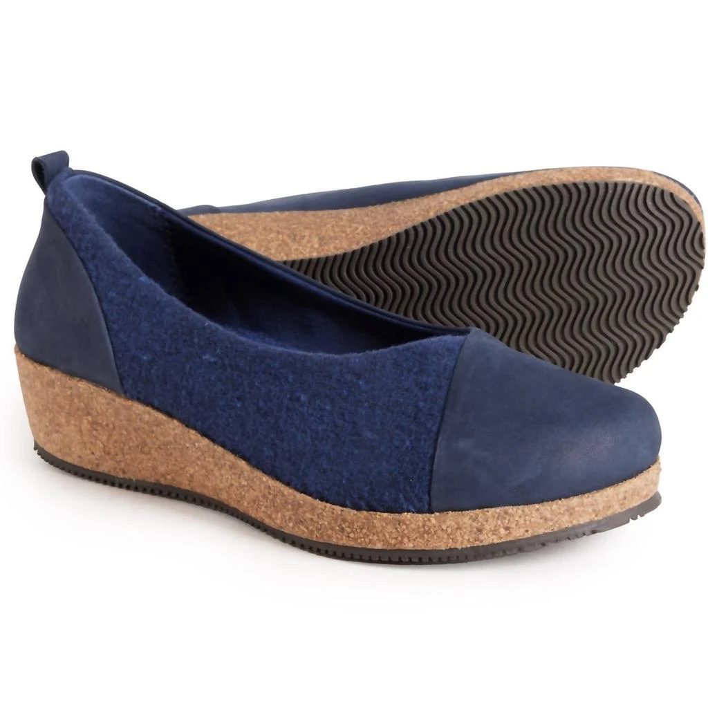 Stegmann Women's Sofie Wedge Slip-On Shoes In Navy 1