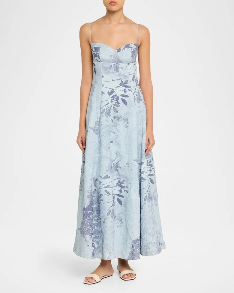 SIMKHAI Rudie Floral Bustier Maxi Dress 2