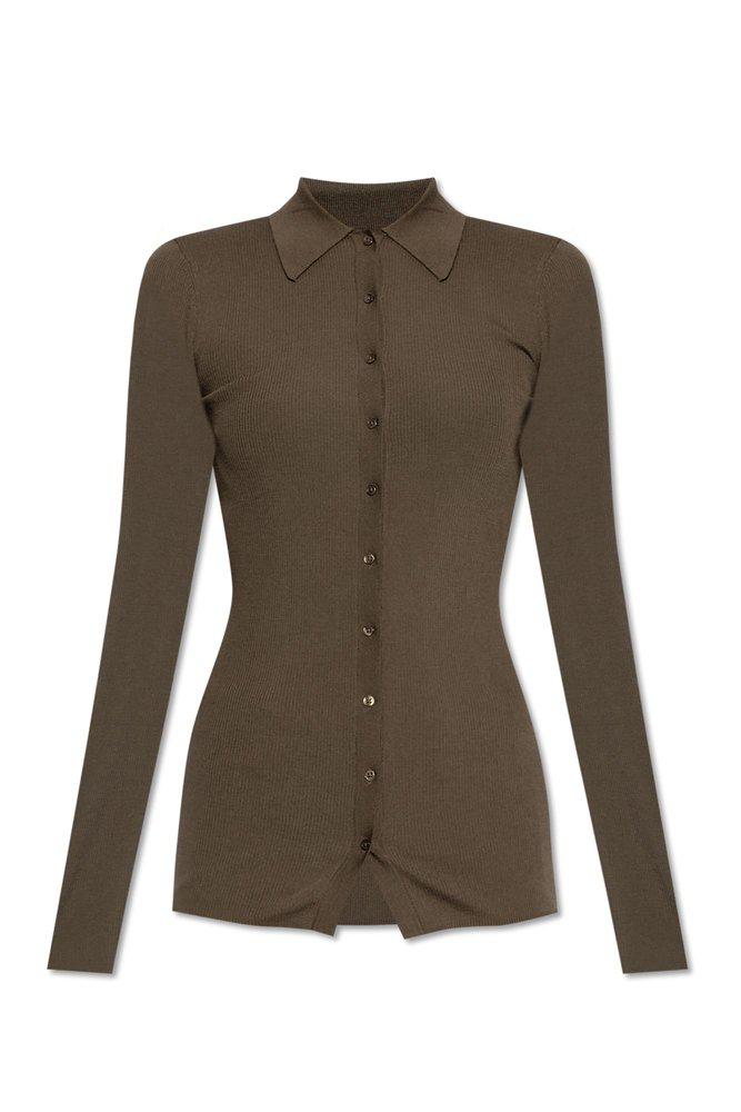 Isabel Marant Isabel Marant Elvira Buttoned Ribbed-Knit Cardigan