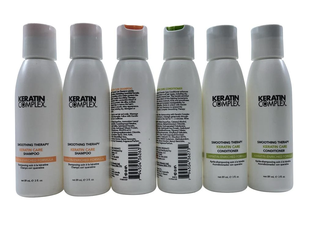 Keratin Complex Keratin Care Shampoo 3 OZ Set of 3 & Conditioner 3 OZ Set of 3 3