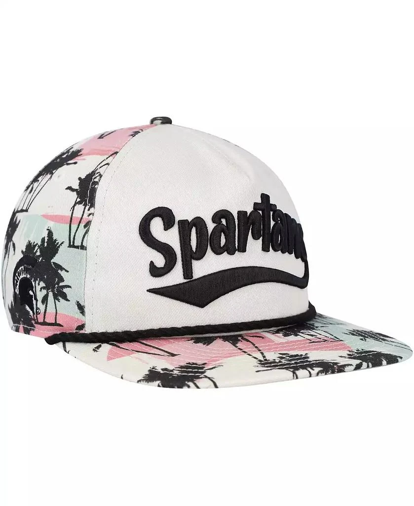 New Era Men's Cream Michigan State Spartans High Tide Golfer Snapback Hat 1