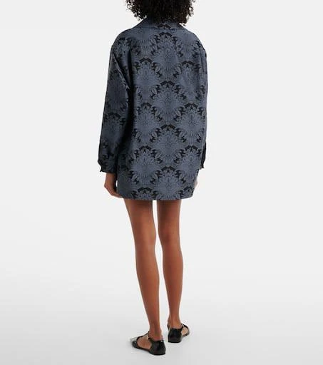 Max Mara Anemone wool-blend jacquard shirt 3