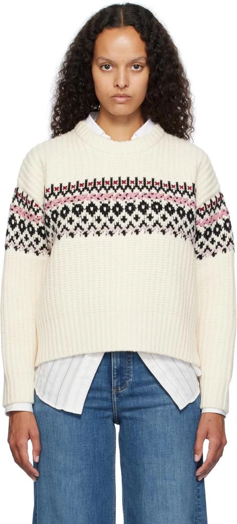 Rag & Bone Off-White Leigh Fair Isle Sweater 1