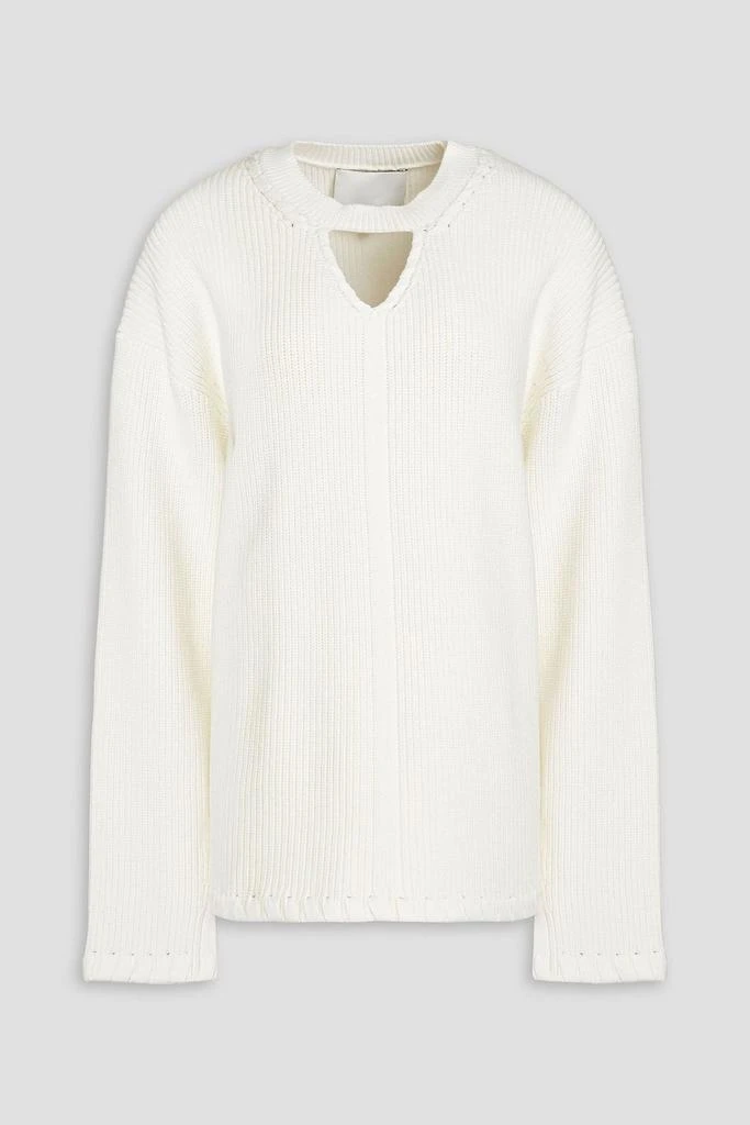 3.1 Phillip Lim Cutout ribbed cotton sweater