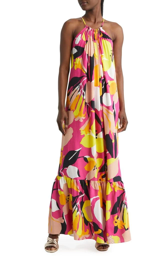 Ikella Floral Halter Neck Maxi Sundress  On Sale Now with Up to 81% Off |  Discover Exclusive Deals & Savings at BeyondStyle  Authentic Ted Baker  London women|dresses|clothing|dress|female with Limited-Time Discounts,
