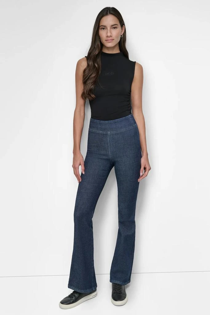 DKNY HIGH RISE PULL ON FLARE PANT 6