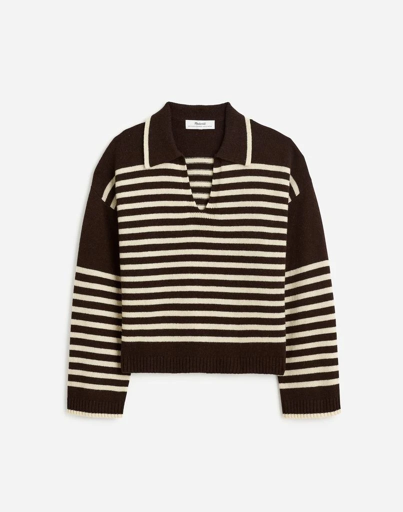 Madewell Cashmere-Wool Blend Polo Sweater 6