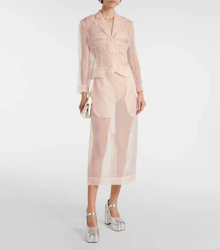 Simone Rocha Silk organza blouse 2