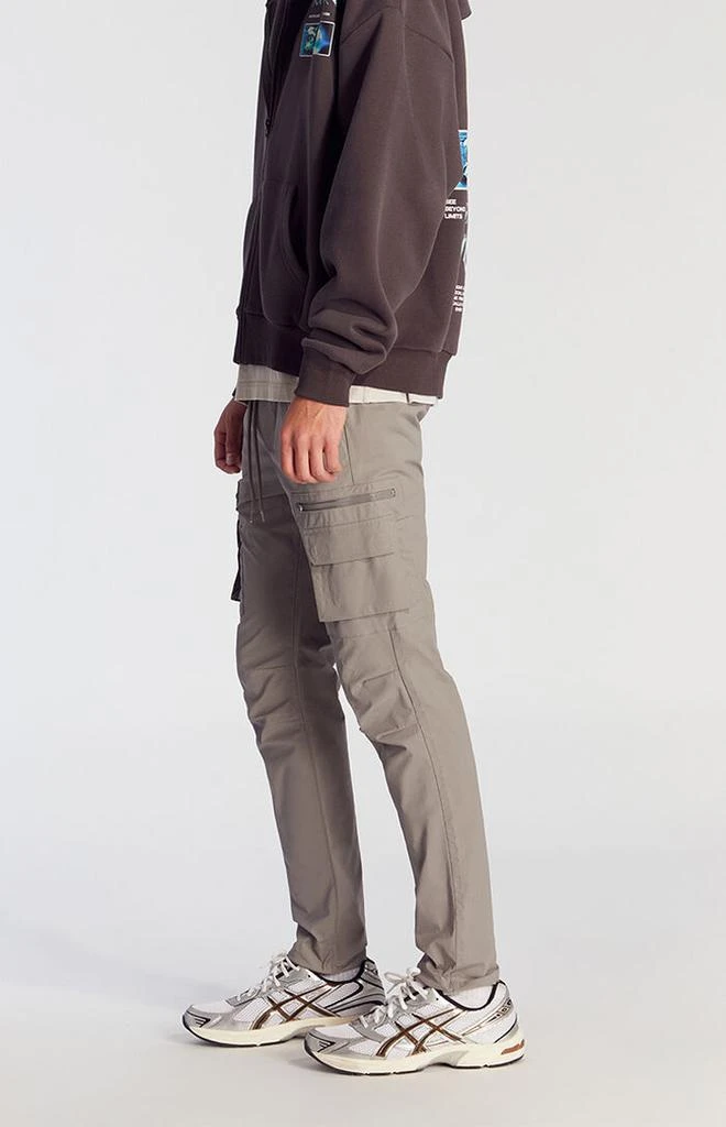 PacSun Stretch Gray Slim Cargo Pants 3