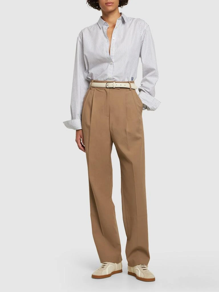 The Frankie Shop Bea Pleated Tech Twill Pants 1